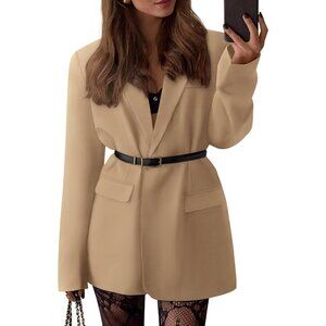 Blazers for Women 2026 Spring Business Casual Open Front Oversized Work Jackets